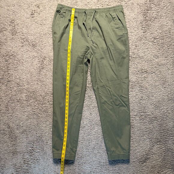 GAP Women Pants Size L Joggers Olive Green Granola Girl Relaxed Boyfriend - Picture 5 of 8